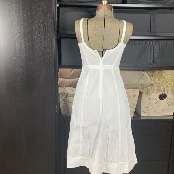 Theory White Linen Blend Sundress w/Pockets - Picture 8 of 8